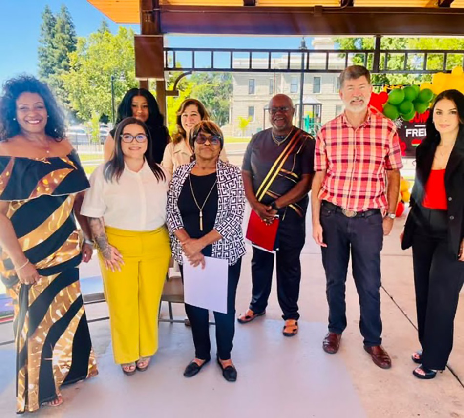 Madera constituents participating in a Juneteenth celebration