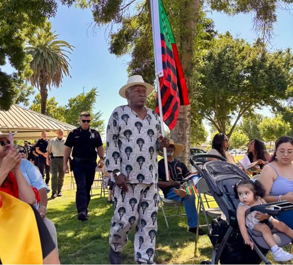 Madera constituents participating in a Juneteenth celebration