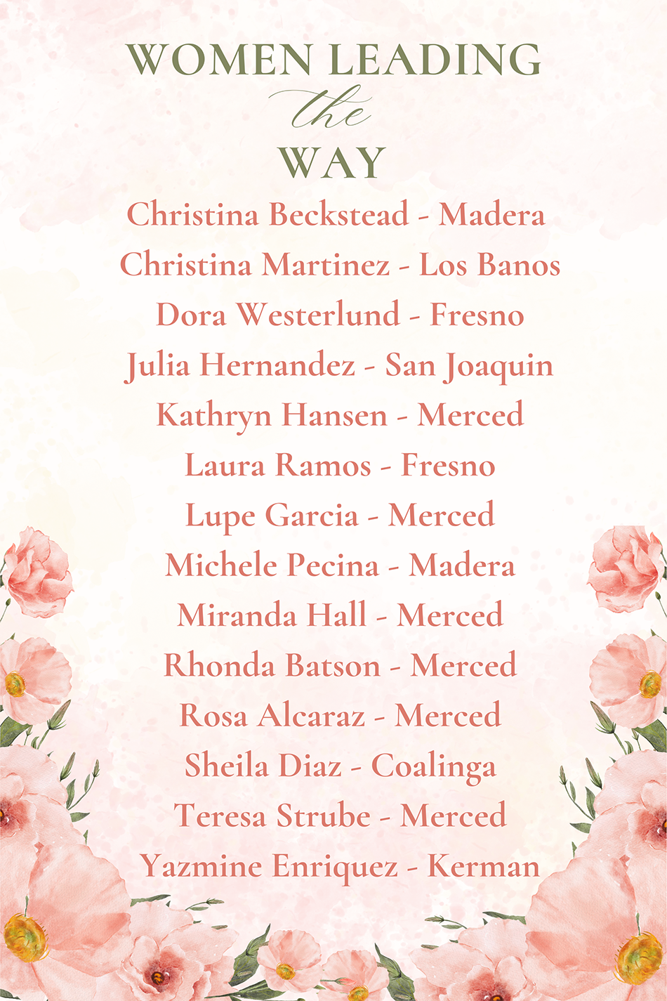 Women leading the way