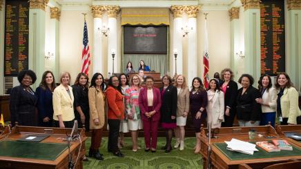 Assemblymember Soria for the Woman of the Year Ceremonies on the Assembly Floor
