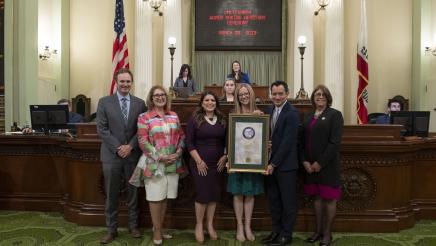 Assemblymember Soria for the Woman of the Year Ceremonies on the Assembly Floor