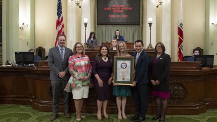 Assemblymember Soria for the Woman of the Year Ceremonies on the Assembly Floor