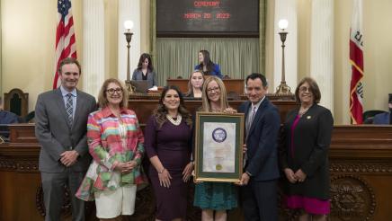 Assemblymember Soria for the Woman of the Year Ceremonies on the Assembly Floor