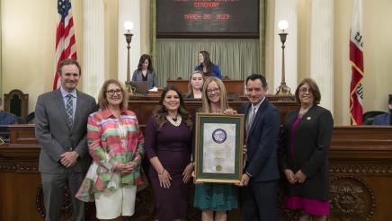 Assemblymember Soria for the Woman of the Year Ceremonies on the Assembly Floor