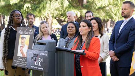 Assemblywoman Soria speaks about AB 675, to increase fentanyl penalties