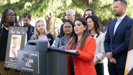 Assemblywoman Soria speaks about AB 675, to increase fentanyl penalties