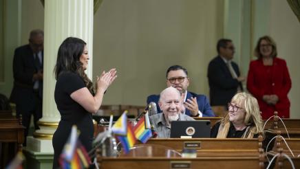 Mike Thaller introducing Mike Thaller on the Assembly Floor