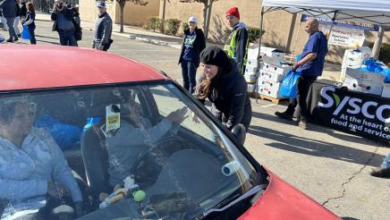 Big Turnout at Operation Goble Turkey Giveaway in Los Banos