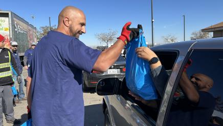 Big Turnout at Operation Goble Turkey Giveaway in Los Banos