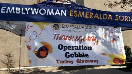 Big Turnout at Operation Goble Turkey Giveaway in Los Banos