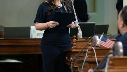 Assemblywoman Soria Welcomes Madera County Supervisor Leticia Gonzalez to the Assembly Floor