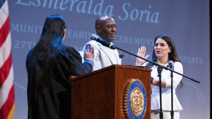 Soria Reaffirms Commitment to Community at Swearing-In Event
