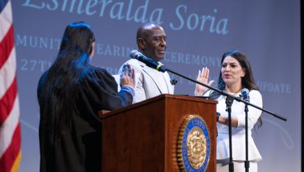 Soria Reaffirms Commitment to Community at Swearing-In Event