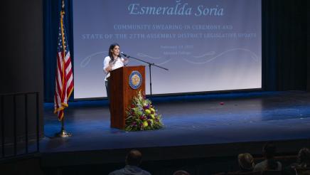 Soria Reaffirms Commitment to Community at Swearing-In Event