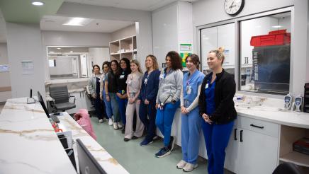 Group photo of nurses in ICU