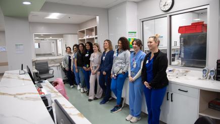 Group photo of nurses in ICU