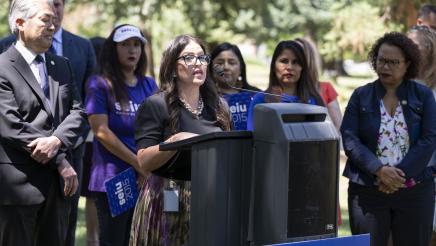 Assemblywoman Esmeralda Soria Stands in Solidarity Against ICE Raids in LA