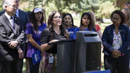 Assemblywoman Esmeralda Soria Stands in Solidarity Against ICE Raids in LA