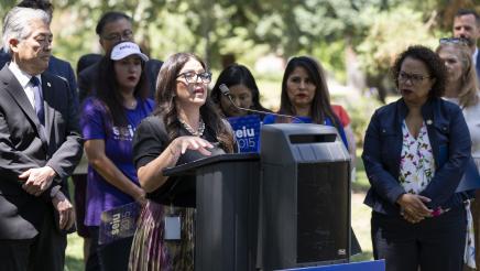 Assemblywoman Esmeralda Soria Stands in Solidarity Against ICE Raids in LA