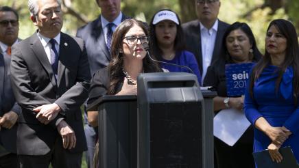 Assemblywoman Esmeralda Soria Stands in Solidarity Against ICE Raids in LA