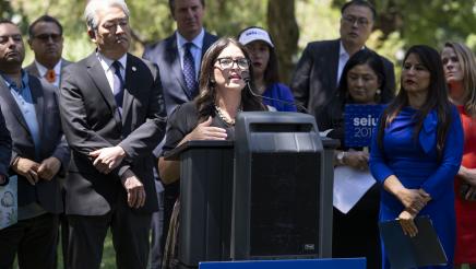 Assemblywoman Esmeralda Soria Stands in Solidarity Against ICE Raids in LA