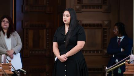 Assemblywoman Soria Recognizes Maddy Intern Leah Alonzo