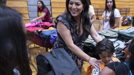 Assemblywoman Soria Hosts Backpack Giveaway in Merced