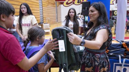 Assemblywoman Soria Hosts Backpack Giveaway in Merced